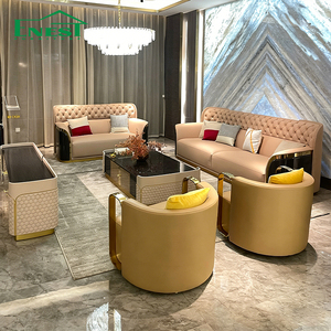 Sofá de Cuero de Alta Gama, Estilo Italiano, Respaldo Alto, Modular, de 1+2+3 Plazas, para Hogar, Hotel, Oficina, Villa, Proyectos - Product Image 2