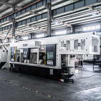 Tour CNC robuste à double broche opposées MW15 pour la production automatique de pièces métalliques à grande vitesse