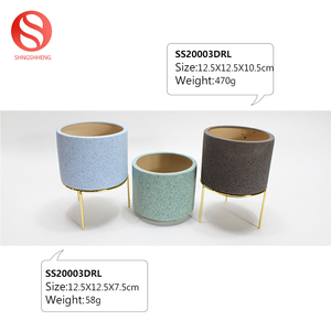 <span class=keywords><strong>Amazon</strong></span> Offre Spéciale simple rond en céramique <span class=keywords><strong>fleur</strong></span> succulente <span class=keywords><strong>pot</strong></span> pour plante artificielle - Product Image 5