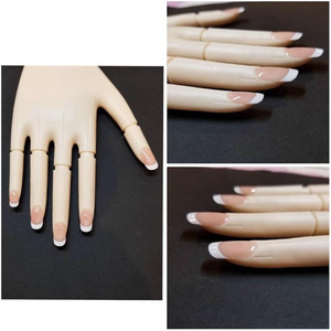 Uso de salón Modelo de mano de práctica realista para entrenamiento de <span class=keywords><strong>uñas</strong></span> acrílicas Material plástico Práctica de Arte de <span class=keywords><strong>uñas</strong></span> - Product Image 6