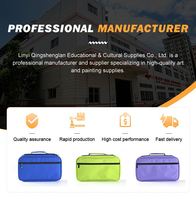 Sac de rangement portable en tissu Oxford pour marqueurs d'artiste, avec fermeture éclair et poignée supérieure, pour stylos de croquis et de coloriage