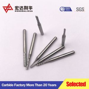 Fraise à micro-prise en charge, à bout sphérique, en carbure, à extrémité plate - Product Image 3