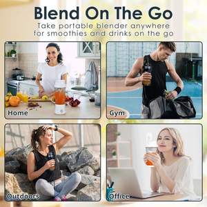 Mixeur-Blender Portable Multifonction 700ML pour la Gym, Broyeur à Glace, Rechargeable USB 6000mAh, Machine à Jus de Fruits - Product Image 5