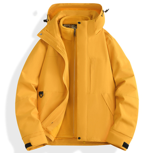 เสื้อแจ็คเก็ตไนลอนซอฟต์เชลล์คุณภาพสูงสำหรับฤดูหนาวแบบ unisex สำหรับเล่นกีฬากลางแจ้ง มีซิป ซับในด้วยผ้าฟลีซ กันน้ำ กันลม มีฮู้ด - Product Image 6