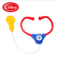 Cikoo Electronic Doctor Kit Pretend Play Medical Set Stetoskop Lampu Suara Bersertifikat EN71 Mainan Edukatif Plastik ABS Bebas BPA