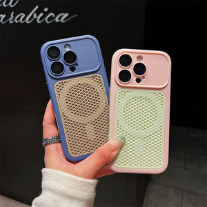 เคสโทรศัพท์แม่เหล็กแบบด้าน ระบายความร้อนได้ดี สำหรับ iPhone 17 13 Pro Max 14 15 16 Plus พร้อมฟิล์มเลนส์ HD ป้องกันฝาหลัง - Product Image 4