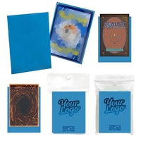 Sky Blue Card Sleeves Protective Matte Multi 18 Colors PP Collector TCG Board Games Game Trading Indoor With Custom Logo <strong>Paper</strong>