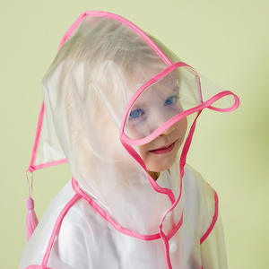 Impermeable transparente para niños Dudu con diseño de dibujos animados para niños pequeños y niños, ropa impermeable estilo poncho - Product Image 2