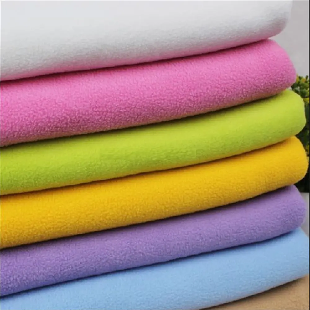 100% Polyester Polar Fleece Laminated With Polar Fleece Fabric For Garments