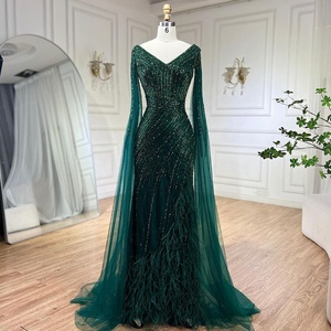 Green Feather Party Dress - Elegant & Sexy 2024 Fashion