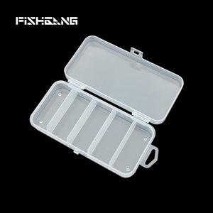Boîte à leurres de pêche à 5 compartiments, boîte de rangement en plastique, organisateur d'accessoires de pêche multifonction, petite, moyenne et grande taille - Product Image 3