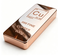 Barre de cuivre d'investissement de 1 kg, pureté 99,9 %, poids personnalisé, directement de l'usine, faible MOQ, lingot de cuivre