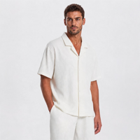 Livraison Rapide Ensemble T-shirt Hawaïen Oversize Luxe Été Séchage Rapide Respirant Manches Courtes Décontracté Quotidien En Stock
