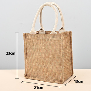 Bolsa de Regalo de Yute a Cuadros de 36*32*15cm para Dulces, Regalos, Picnic, Barbacoa, Boda, Campamento, Fiesta de Cumpleaños - Product Image 3