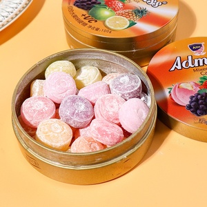 ADM Comprehensive 100g Hard Candy Fruity Ball Lollipops Snacks dulces para niños Bolsas a granel para envío diario informal al por mayor - Product Image 3