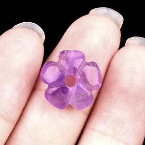 חרוזי פרחים מאבן טבעית מגולפת 14 מ\\\"מ של בסטון הולסייל, חרוזי מרווח רופפים, חרוזי פרחים מאבן מגולפת צבעונית לתכשיטים - Product Image 4