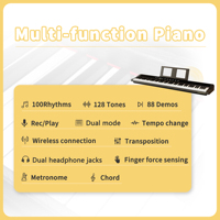 LeGemCharr Digital Piano 88 Keys Midi Controller Keyboard Acoustic Piano Electric Piano for Sale