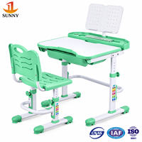 Ensemble bureau et chaise d'étude pour enfants à hauteur réglable, ergonomique, pour étudiants, mobilier de classe