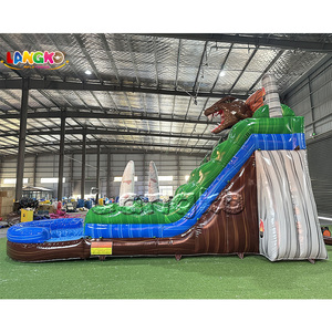 อุปกรณ์เช่าสำหรับงานปาร์ตี้เด็ก สไลเดอร์น้ำเป่าลมรูป<span class=keywords><strong>ไดโนเสาร์</strong></span> สไลเดอร์น้ำเป่าลมสำหรับเด็กขายดี พร้อมเครื่อง<span class=keywords><strong>เป่า</strong></span><span class=keywords><strong>ลม</strong></span> - Product Image 5