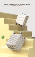 Maleta de Viaje Ligera para Niños, Equipaje con Ruedas de Neopreno de 14 Pulgadas, Diseño Minimalista de Lujo con Puerto USB