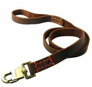 2021 Luxe Custom Echte Verstelbare Pet Lederen Halsband En Lederen Hondenriem Met Kraag Voor Hond - Product Image 3