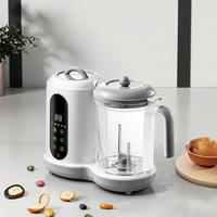 Robot culinaire intelligent XQS pour bébé, en matériau PP, 450W, mixeur multifonction électrique, préparateur de compléments alimentaires, hachoir, cuiseur vapeur, portable 1