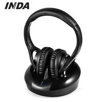Casque sans fil double mode 2.4G/BT DA998 pour TV, compatible Opt/AUX