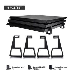 ขาตั้งระบายความร้อนแนวนอน 4 ชิ้น สำหรับ <span class=keywords><strong>PS4</strong></span> ขาตั้งเพิ่มความสูงสำหรับ <span class=keywords><strong>PS4</strong></span> Slim Pro ฐานยึดสำหรับ <span class=keywords><strong>PS4</strong></span> ช่วยระบายความร้อน - Product Image 1