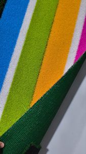 Gazon artificiel pour terrain de football haute densité, résistant au feu, 10 mm, 50 mm, imperméable, résistant à l'humidité, matériau PE+PP. Directement de l'usine - Product Image 6