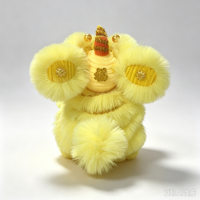 Peluche Mascotte Porte-Bonheur Danse du Lion Chinois à Longues Oreilles, Entièrement Cousue à la Main, Patrimoine Culturel Immateriel Chinois