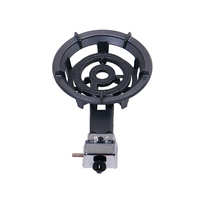 Réchaud à gaz rond en fonte à brûleur unique haute pression, robuste, encastrable pour hôtels et usage extérieur