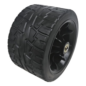 7 Inch Solid PVC Tire With PP Rim For Camping <b>Cart</b> 40kg Load Capacity - Product Image 5