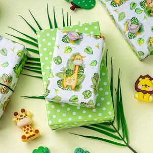 Baby Animal <b>Wrapping</b> <b>Paper</b> Jungle Theme 17 Inch X 16.5 Feet Eco-Friendly Gift Wrap Baby Shower Craft Use - Product Image 5