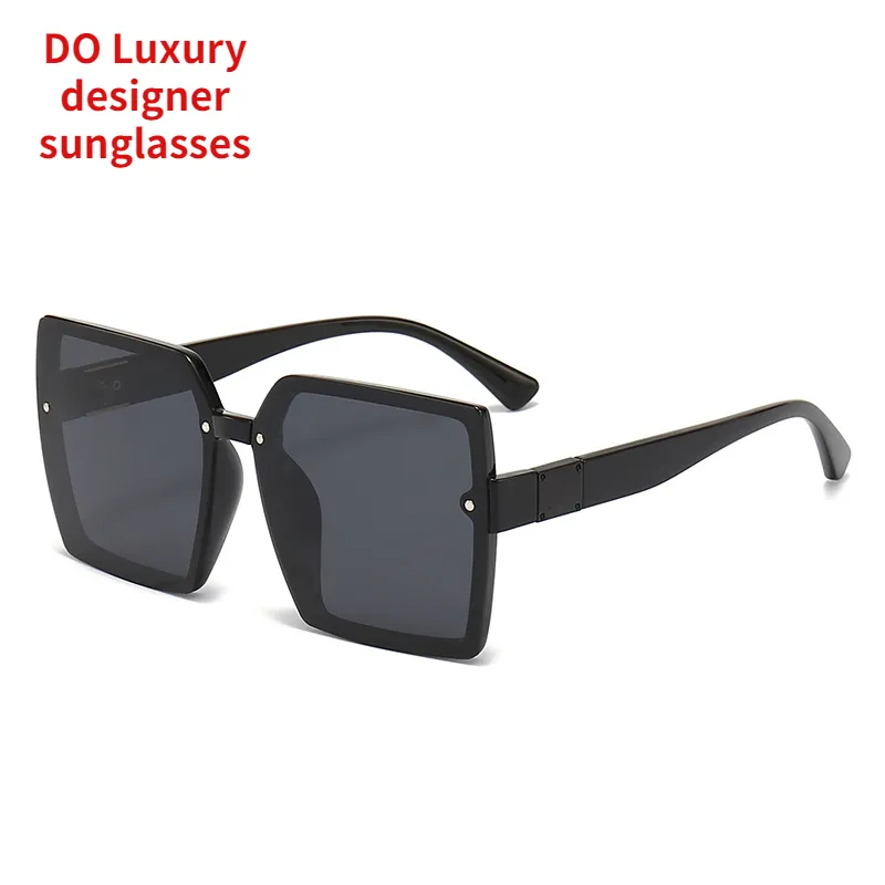 New Large Frame Moda Feminina Óculos Polarizados Casual Proteção UV Condução Óculos De Sol Maré Marca De Luxo Designer Óculos