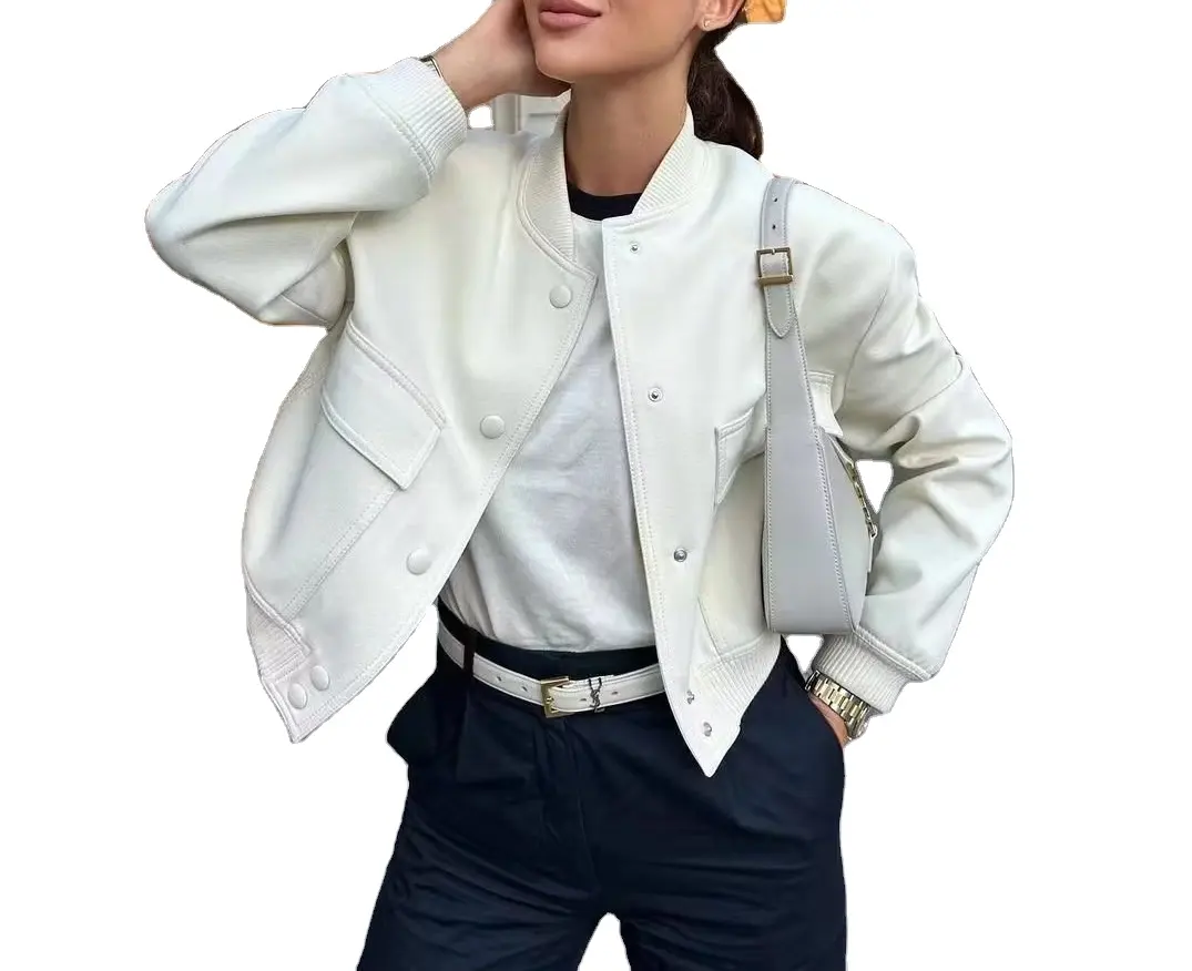 新しいアウター春秋女性長袖コートファッションレディースビッグポケットジャケット