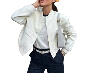 Veste à la mode pour dames avec grandes poches nouveau printemps automne vêtements d'extérieur-manteaux à manches longues tissu tissé imperméable respirant - Product Image 1