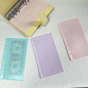 Nouveau Macaron PP couleur étanche A6 Budget <span class=keywords><strong>classeur</strong></span> <span class=keywords><strong>avec</strong></span> enveloppes de trésorerie pour la budgétisation enveloppes perforées enveloppes budgétaires - Product Image 2