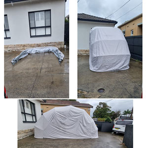 Abri de voiture moderne rétractable et pliable pour l'extérieur, cadre en <span class=keywords><strong>acier</strong></span> inoxydable résistant à la corrosion, plusieurs tailles au choix, installation facile - Product Image 3