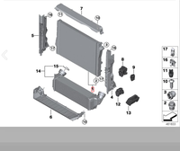 Nouveau radiateur de moteur de voiture, numéro OE 17117807624, noyau en aluminium, réservoirs en plastique, radiateur brasé pour X5 F15 X6 F16