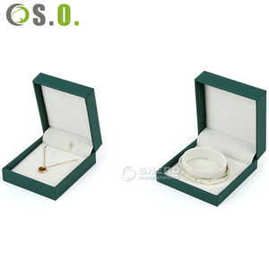 Cajas de Joyería al por Mayor en Verde, Azul y Dorado, con Logotipo Personalizado, para Collares, Pulseras, Pendientes y Anillos - Product Image 3