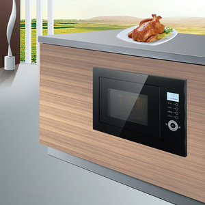 Lò vi sóng kỹ thuật số 25 L được xây dựng trong lò dẫn Menu hiển thị thép không gỉ bên trong lưới tản nhiệt nướng tan Băng nướng RV du thuyền nhà điện - Product Image 2