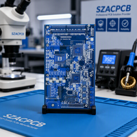 SZACPCB Custom COB Compact Multilayer HDI PCB High Density Interconnect untuk Panel Layar Iklan LED OEM Indoor/Outdoor