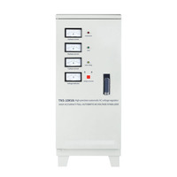 Régulateur de tension automatique triphasé TNS-90KVA SVC AC/DC en cuivre, sortie 380V, fréquence 50/60Hz