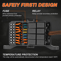 Panneau de commande auxiliaire à 6 interrupteurs pour voiture, camion, VTT, UTV, 12V, panneau de commande auxiliaire LED OEM