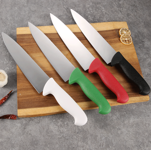 سكين تقطيع عظم احترافي 10 بوصات من الفولاذ المقاوم للصدأ 3CR13 بمقبض بلاستيكي، مناسب لليد اليمنى واليسرى، تشطيب عالي اللمعان، آمن للغسل في غسالة الأطباق - Product Image 5