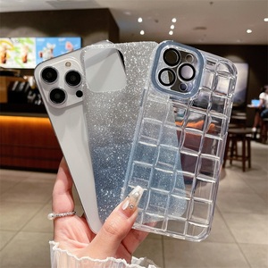 Custodie per telefoni trasparenti con glitter graduali di lusso per <span class=keywords><strong>iPhone</strong></span> 14 13 12 <span class=keywords><strong>11</strong></span> <span class=keywords><strong>Pro</strong></span> max flash powder custodie per telefoni personalizzate bling <span class=keywords><strong>cover</strong></span> - Product Image 3
