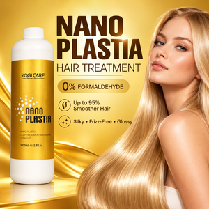 Tratamiento Capilar YOGI Nanoplastia Sin Formaldehído, Crema Alisadora Anti-Frizz para Reparación del Cabello, para Salón - Product Image 1