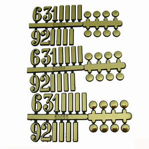 <span class=keywords><strong>Chiffres</strong></span> romains arabes rangée en plastique couleur dorée <span class=keywords><strong>horloge</strong></span> <span class=keywords><strong>murale</strong></span> cadran numéro collé pièces d'<span class=keywords><strong>horloge</strong></span> bricolage - Product Image 4