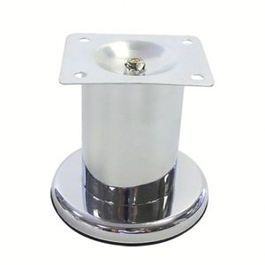 Pieds de lit de luxe extra petits pour meubles de chevet, remplacement en acier laminé à froid, plastique noir/blanc/argent, hôpital, salon - Product Image 2