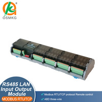 Oshangming 32 DI 32 DO carte de sortie de relais 12V/24V Module de relais RS485 Lan Modbus RTU TCP pour Machine AC DC